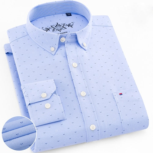 Mens Long Sleeve Oxford Dress Shirt