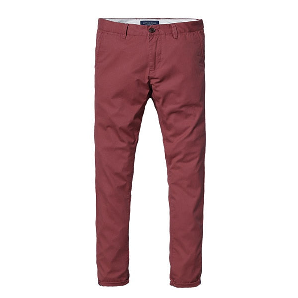 Slim Straight Men Casual Pants