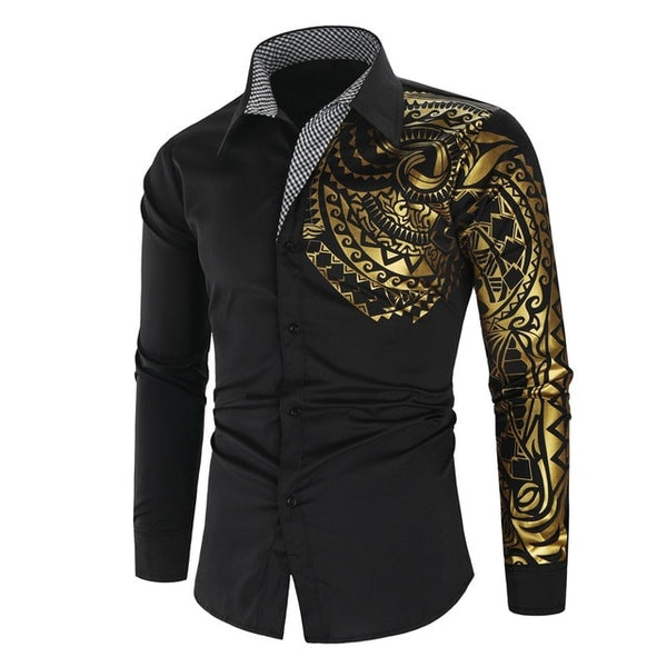 Luxury Gold Black Shirt