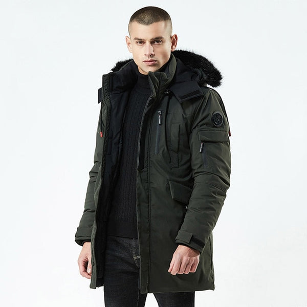 Long Style Epaulet Cotton Padded Jackets