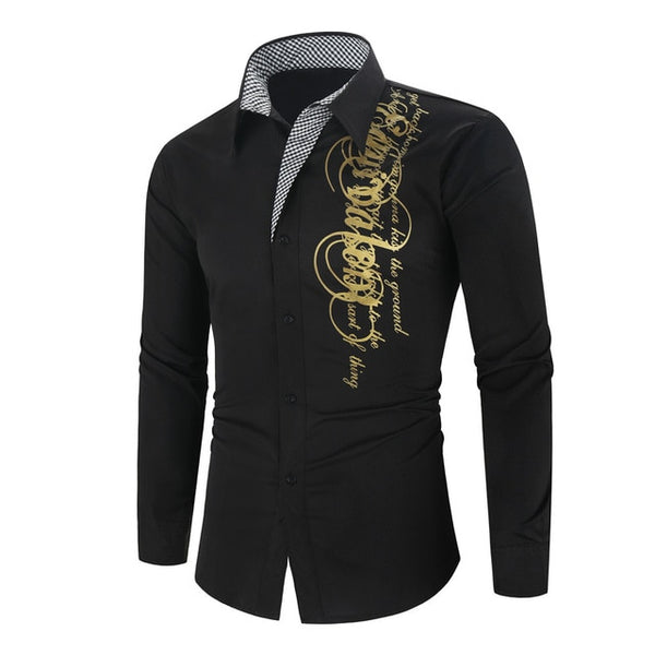 Luxury Gold Black Shirt
