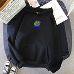Frog Print Hoodies Men