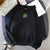 Frog Print Hoodies Men