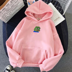 Frog Print Hoodies Men