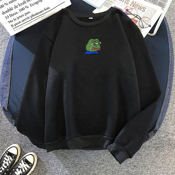 Frog Print Hoodies Men