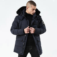 Long Style Epaulet Cotton Padded Jackets