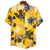 Ethnic Printed Stand Collar Cotton Linen Stripe Short