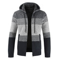 Men Zipper Knitted Thick Coat