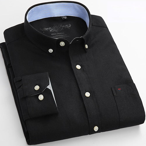 Mens Long Sleeve Oxford Dress Shirt