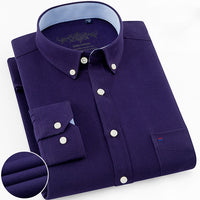 Mens Long Sleeve Oxford Dress Shirt