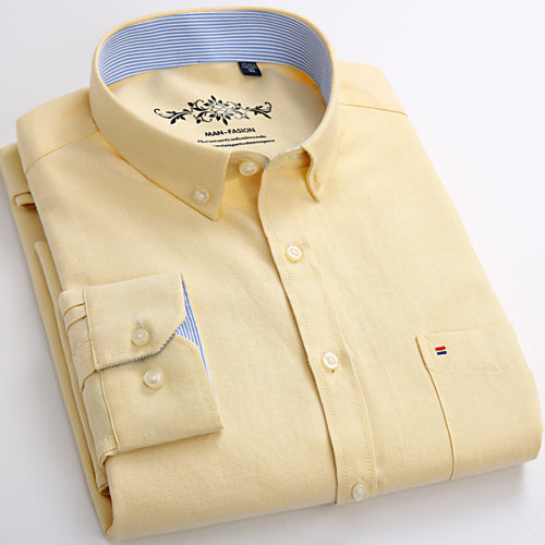 Mens Long Sleeve Oxford Dress Shirt
