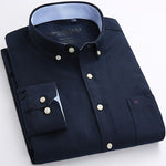 Mens Long Sleeve Oxford Dress Shirt