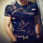 Casual Patchwork Short Sleeve T Shirt