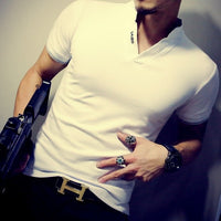 Casual Patchwork Short Sleeve T Shirt