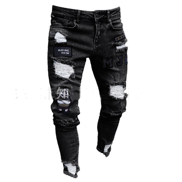 Denim Scratched High Quality Jean