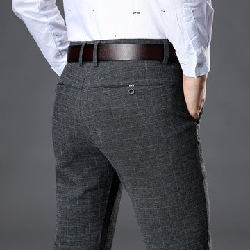 Men's Stretch Stripe Casual Pants