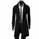 Mens Overcoat Casual Slim Fit