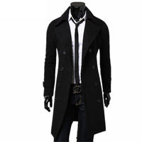 Mens Overcoat Casual Slim Fit