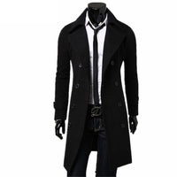 Mens Overcoat Casual Slim Fit