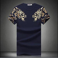 Casual Patchwork Short Sleeve T Shirt